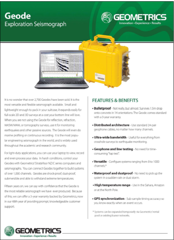 Surface and Borehole Seismic Equipment