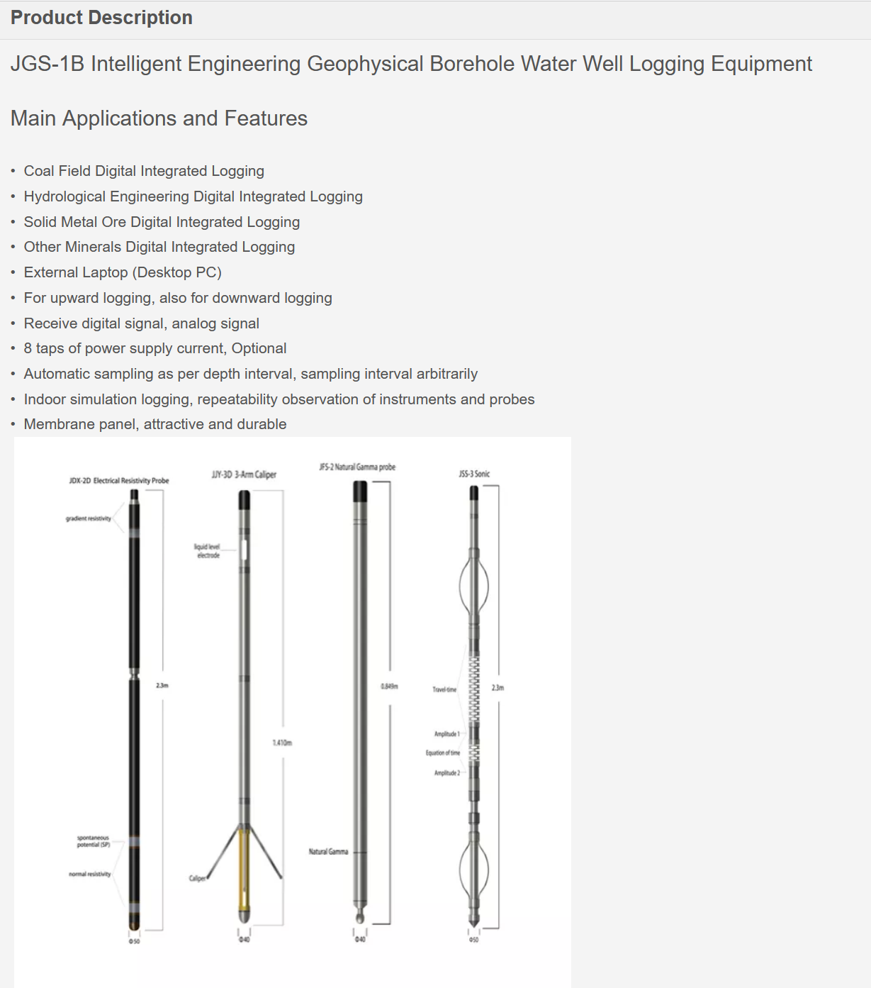 Well Logging System Equipment